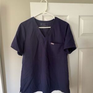 Size L Figs Navy Blue Catarina Scrub Top